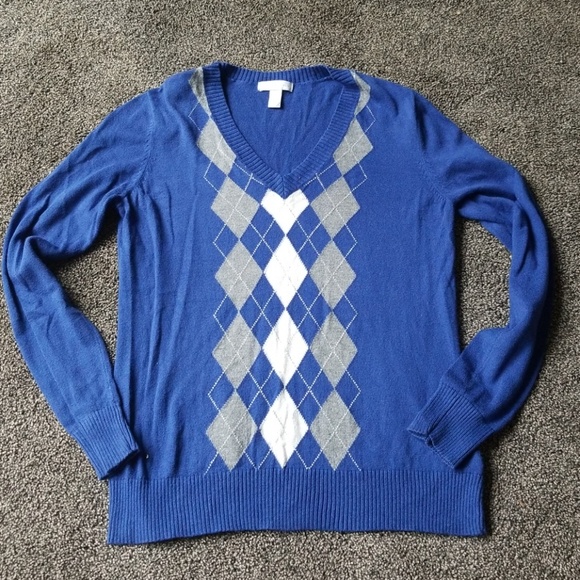 EUC Charter Club argyle sweater - Picture 1 of 3